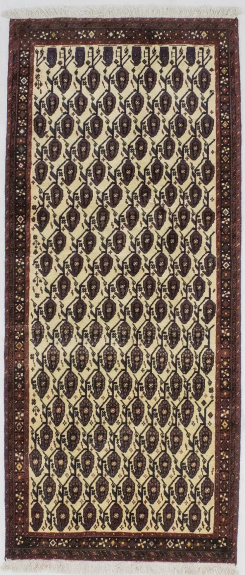 Vintage Allover Tribal 3'5X8'2 Sirjan Persian Rug