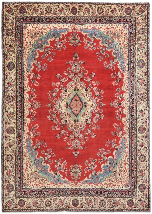 Semi Antique Red Floral Traditional 10X14 Hamedan Persian Rug