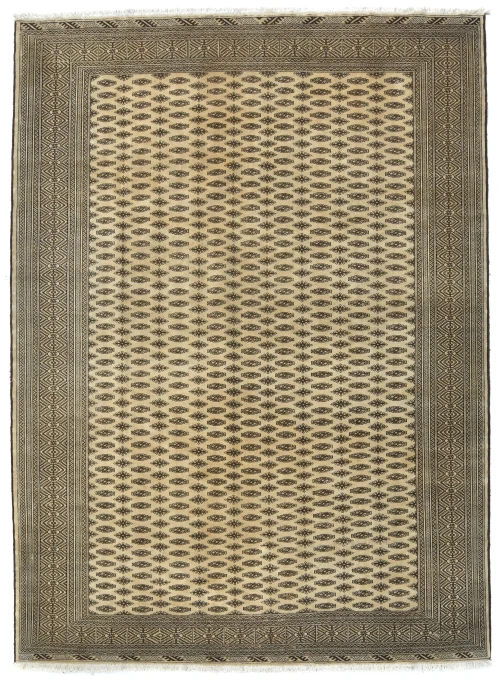 Cream Allover Tribal 10X13 Vintage Oriental Rug