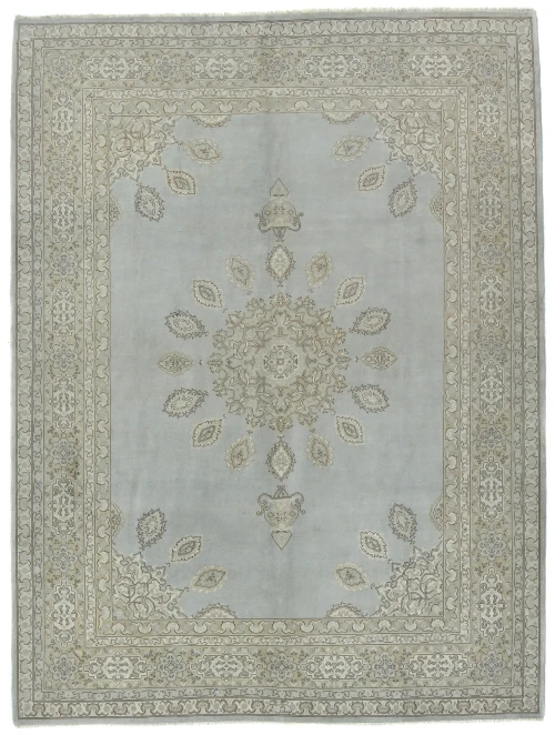 Muted Colors Floral Traditional 9X12 Vintage Oriental Rug