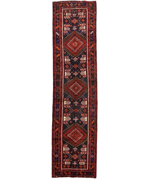 Vintage Plum Tribal 4X15 Gholtogh Persian Runner Rug