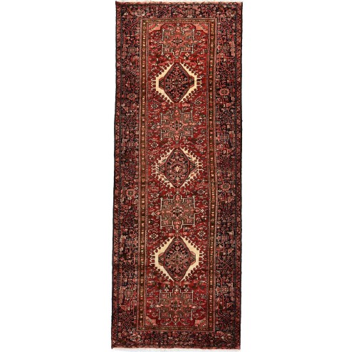 Vintage Red Tribal 5X13 Karajeh Persian Runner Rug