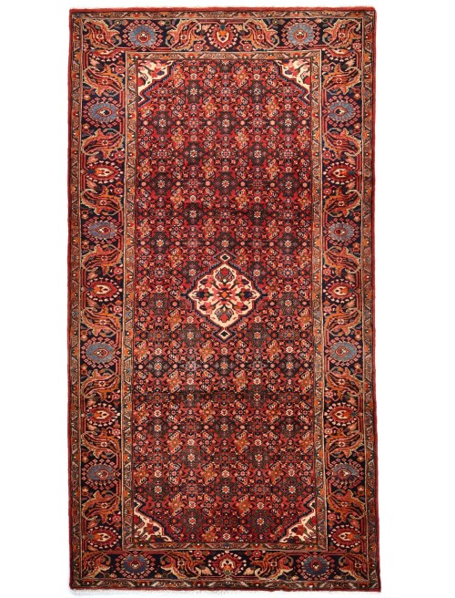 Vintage Red Tribal 5'5X10'4 Hamedan Persian Rug