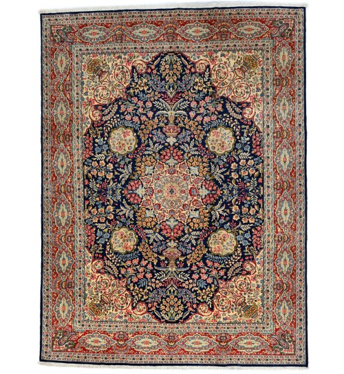 Vintage Traditional Floral 10X13 Kerman Persian Rug