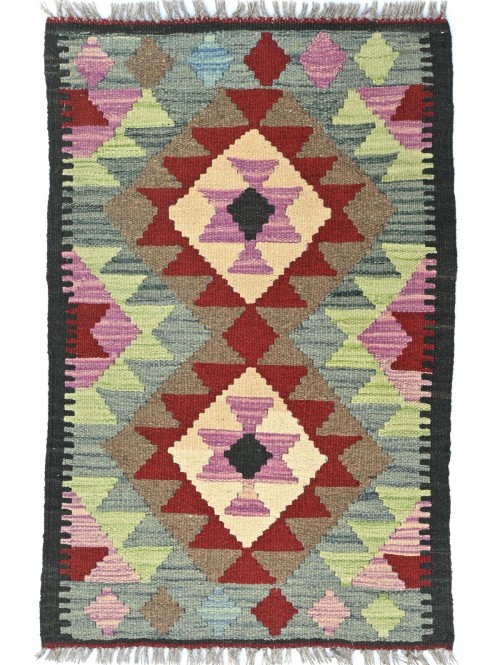 Multicolored Geometric Reversible 2X3 Kilim Oriental Rug