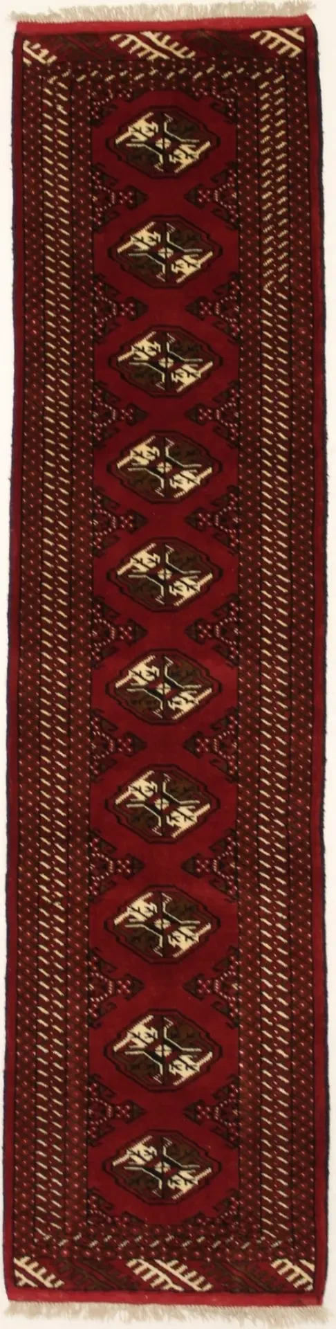 Red Tribal 2X10 Turkoman Persian Runner Rug