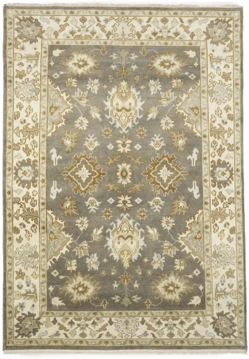 Muted Colors Floral Traditional 6X9 Oushak Oriental Rug