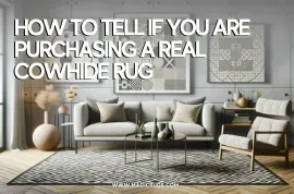 How to tell if you are purchasing a real cowhide rug