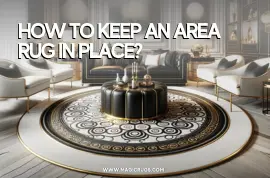 How to keep an area rug in place?