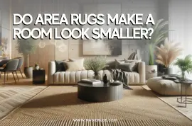 Do area rugs make a room look smaller?