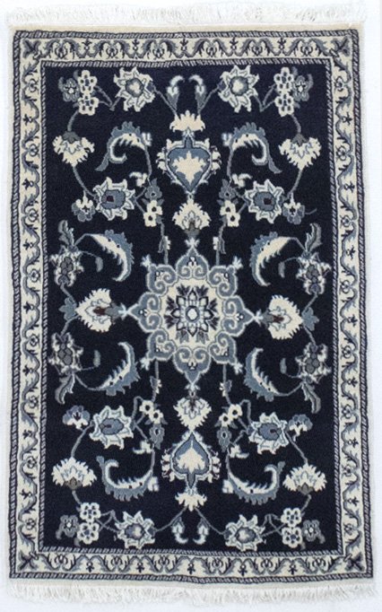 Magic Rugs Navy & Maroon Floral 3x4 Kirman Oriental Rug