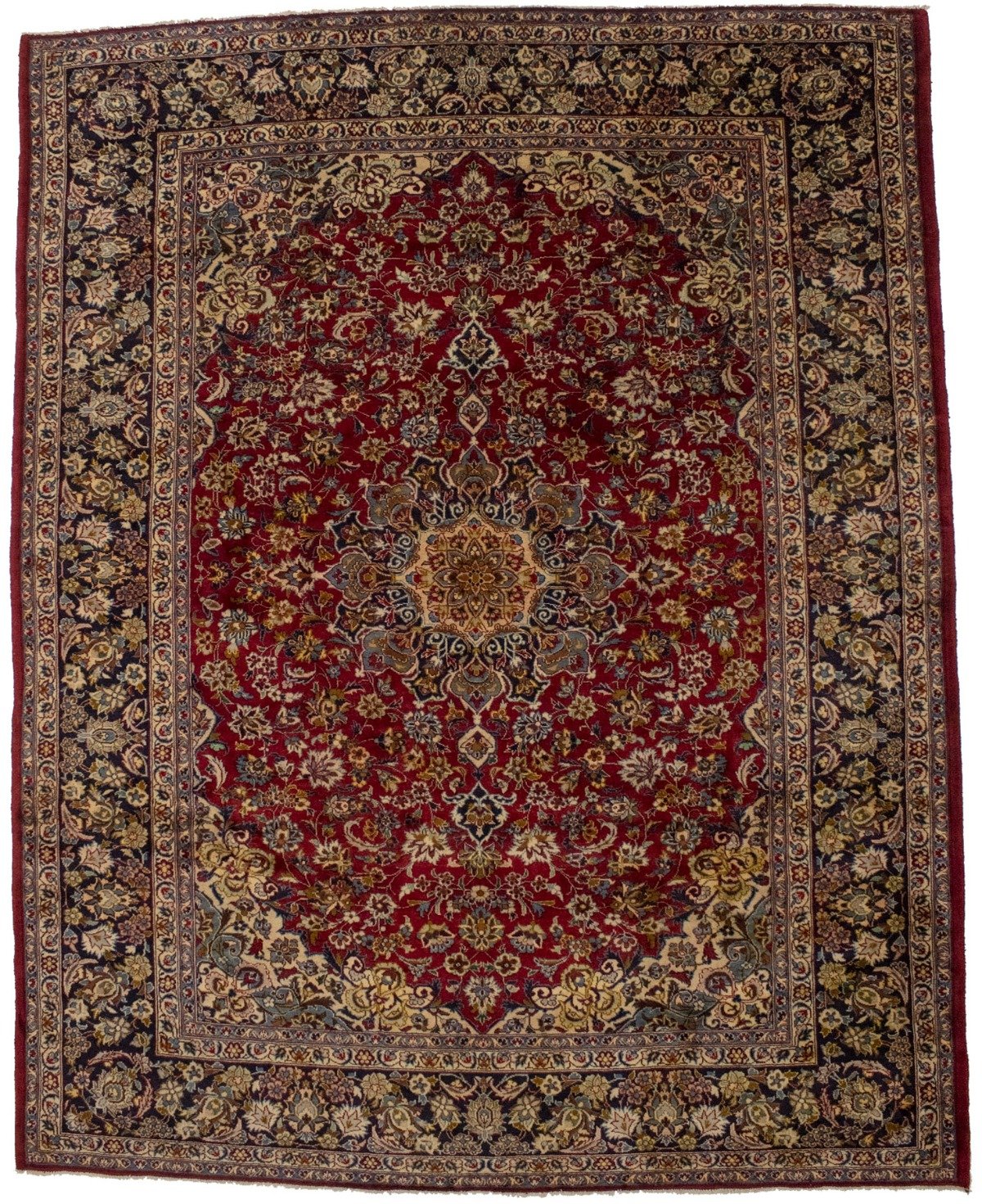 Vintage Red Traditional 10X12 Najafabad Persian Rug