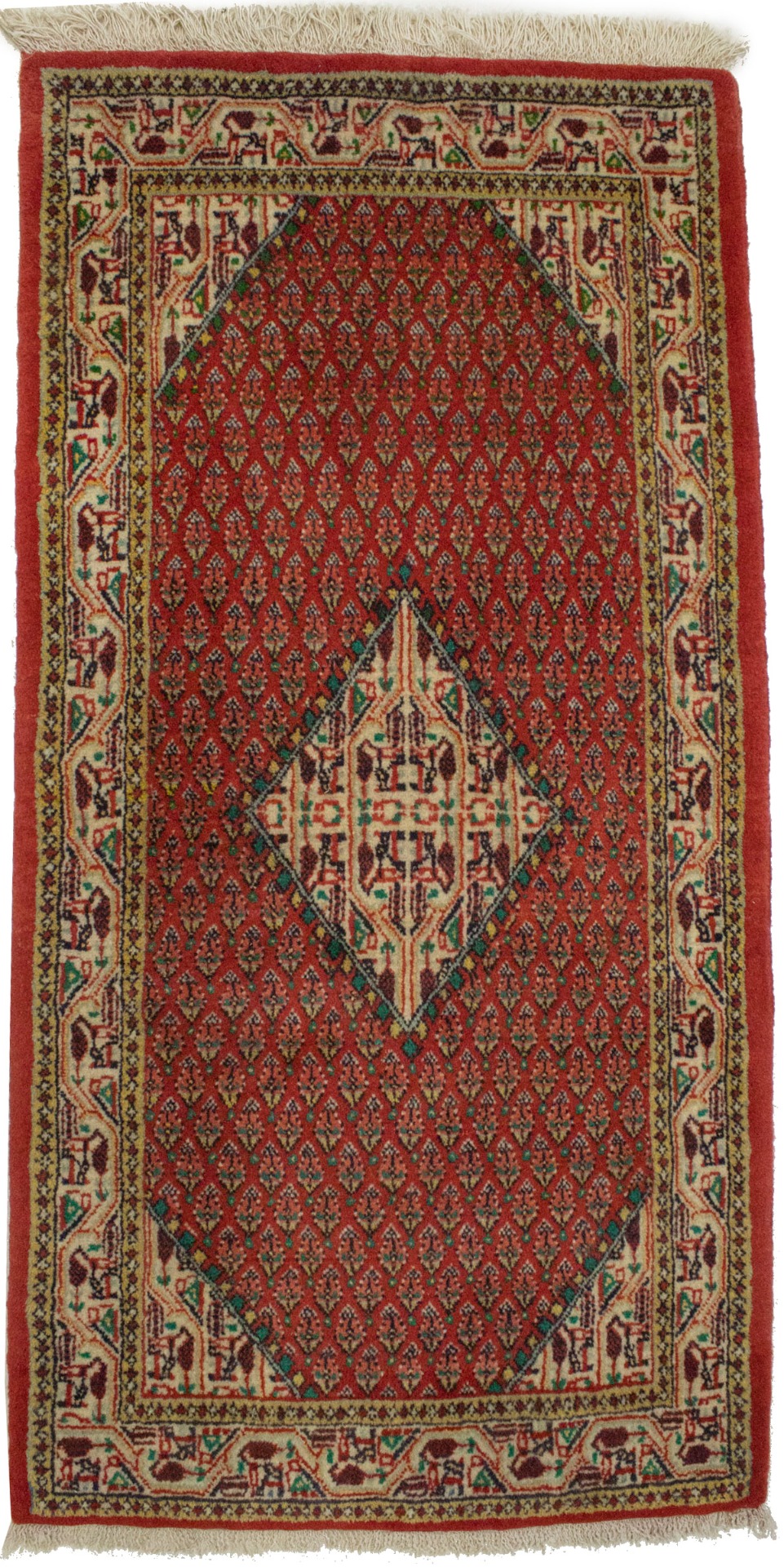 Vintage Tribal Red 2X4 Botemir Persian Rug
