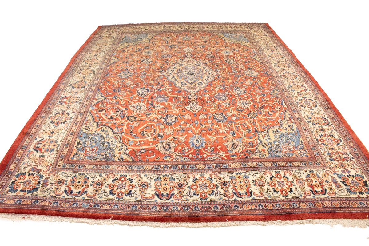 10x13 Antique Mustafi Mahal Rug – Centuries Rug Shoppe