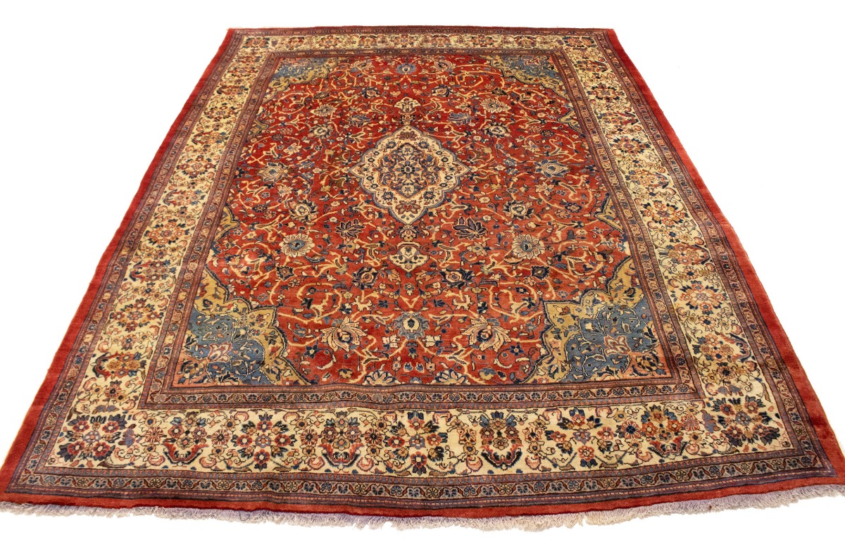 10x13 Antique Mustafi Mahal Rug – Centuries Rug Shoppe