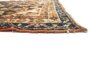 Muted Dark Brown Vintage Floral Tribal 3X6 Hamedan Persian Oriental Rug