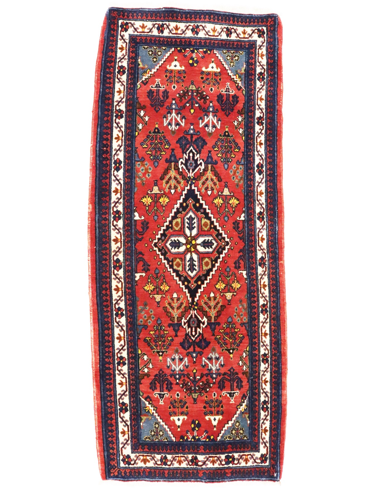 Vintage Red Tribal 2X5 Joshaghan Persian Rug