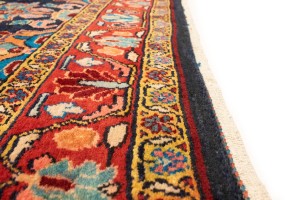 Vintage Floral 4X13 Mahal Persian Runner Rug