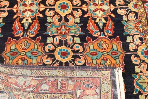 Vintage Floral 4X13 Mahal Persian Runner Rug