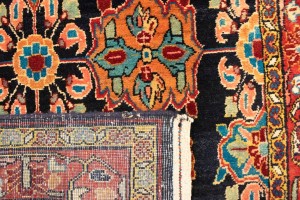 Vintage Floral 4X13 Mahal Persian Runner Rug