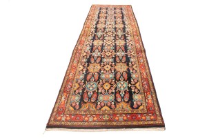 Vintage Floral 4X13 Mahal Persian Runner Rug