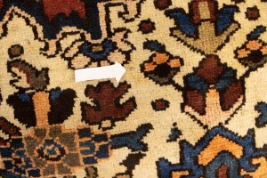 Vintage Rusty Red Floral 10'6X13 Bakhtiari Persian Rug
