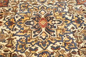 Vintage Rusty Red Floral 10'6X13 Bakhtiari Persian Rug