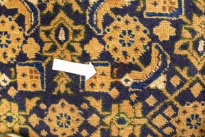 Semi Antique Purple Geometric 7'4X10'5 Ardabil Persian Rug