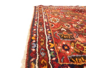 Vintage Red Tribal 3'7X9'5 Lilian Persian Runner Rug