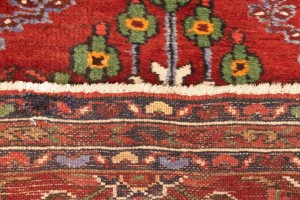 Vintage Red Tribal 3'7X9'5 Lilian Persian Runner Rug