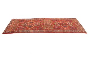 Vintage Red Tribal 3'7X9'5 Lilian Persian Runner Rug