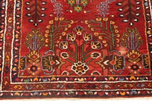 Vintage Red Tribal 3'7X9'5 Lilian Persian Runner Rug