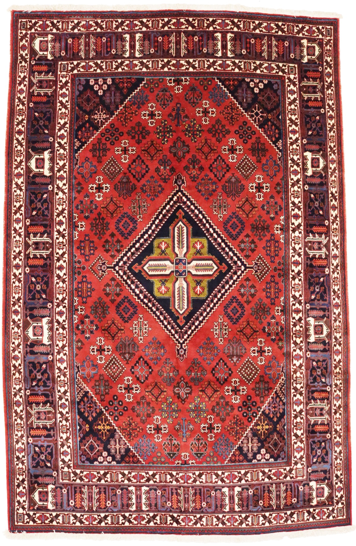 Vintage Red Tribal 8X12 Joshaghan Persian Rug