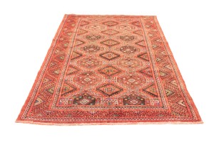 Vintage Red Tribal 5X10 Shiraz Lori Persian Rug