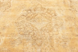 Antique Muted Distressed 7X11 Tabriz Persian Rug