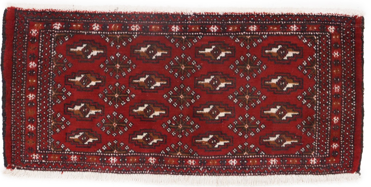Vintage Red Tribal 1'9X3'7 Turkoman Persian Rug