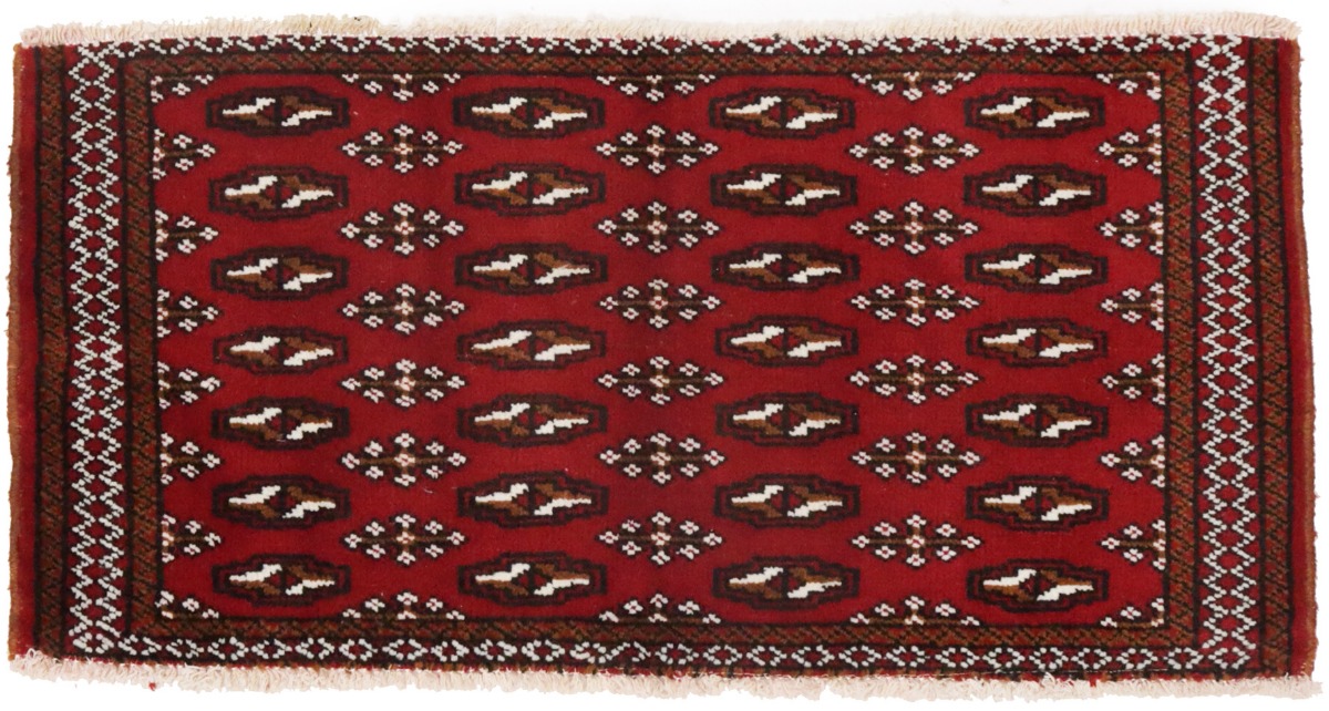 Vintage Red Tribal 1'7X3'3 Turkoman Persian Rug