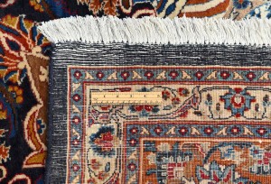 Purple-navy Vintage Pictorial 10X13 Kashmar Persian Oriental Rug