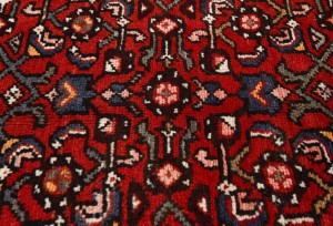 Vintage Red Tribal 3X13'5 Hamedan Persian Runner Rug