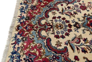 Cream Vintage Traditional 10X13 Kashmar Persian Oriental Rug