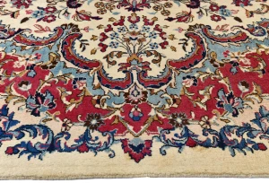 Cream Vintage Traditional 10X13 Kashmar Persian Oriental Rug