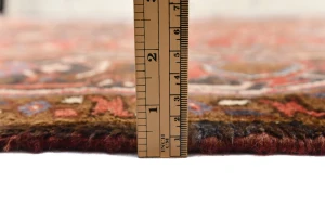 Vintage Red Geometric 8'6X11 Heriz Persian Rug