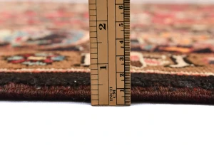 Red Vintage Floral 8X12 Heriz Persian Oriental Rug