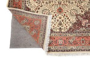 Vintage Cream Traditional 5X7 Tabriz Persian Rug