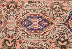 Vintage Pale Pink Tribal 2'4X9'2 Karajeh Persian Runner Rug