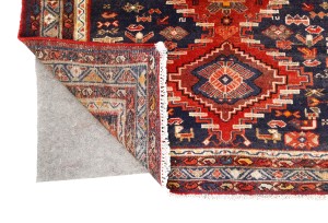 Semi Antique Red Tribal 4X10 Hamedan Persian Rug
