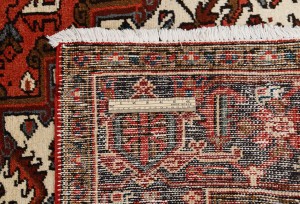 Bittersweet Red Vintage Traditional Geometric 8X11 Heriz Persian Oriental Rug
