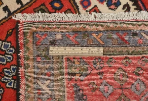 Vintage Tribal Cream 3'4X4'8 Hamedan Persian Rug