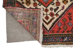 Vintage Tribal Cream 3'4X4'8 Hamedan Persian Rug