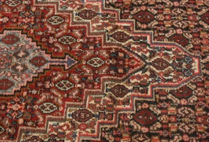 Cream Vintage Geometric 2X3 Bidjar Sanneh Persian Rug